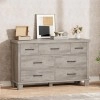 IDEALHOUSE Dresser for Bedroom with 7 Drawers, Storage Chest of Drawers | Metal Handle, Wooden Dresser Organizer for Living Room,Closet,Entryway,Nursery