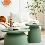 Low Clear Nordic Coffee Table Modern Round Aesthetic Plastic Small Mobile Coffee Table Living Room Mesa Furniture For Home