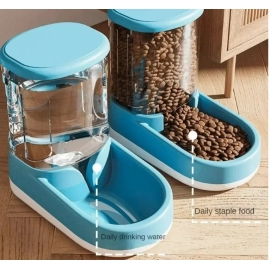 Pet Automatic Feeder Cat Food Bowl Things for Cats Puppy Bowl Feeding Watering Supplies Drinker Dog Food Storage Dispenser