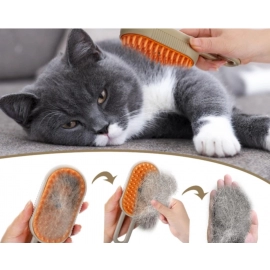 Pet Steam Brush Cat Dog Cleaning Steamy Electric Spray Massage Comb 3 In 1 Hair Removal Grooming Supplies Pet Accessories