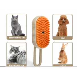 Pet Steam Brush Cat Dog Cleaning Steamy Electric Spray Massage Comb 3 In 1 Hair Removal Grooming Supplies Pet Accessories