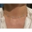 925 Silver Zircon Clover 18K Chain Choker Necklaces for Fashion Women Classic Fine Jewelry Minimalist Accessories