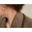 925 Sterling Silver Vintage Gold Round Earrings For Women Trendy Earring Jewelry Prevent Allergy Party Accessories Gift