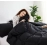 Washed Cotton Bedding Sets Duvet Cover Set Soild Color for Hotel Bedroom Brushed Quilt Cover Pillowcase Flat Sheet Bed Linen Ins